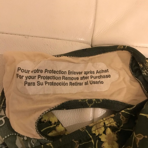 Baltex Green Floral One Piece Bathing Suit - Picture 3 of 7